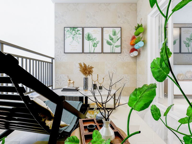 Balcony Painting in Spring