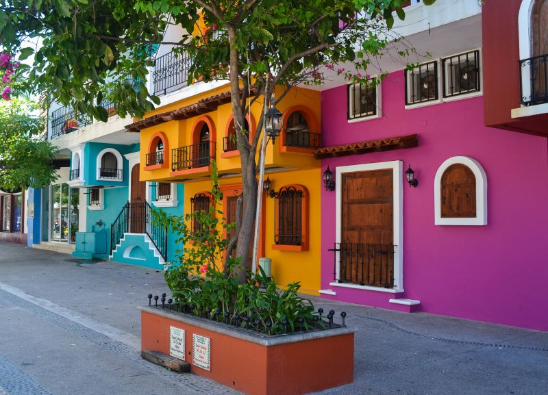Home Exterior with Bright Colors